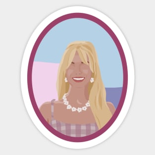 Pink Actress Sticker